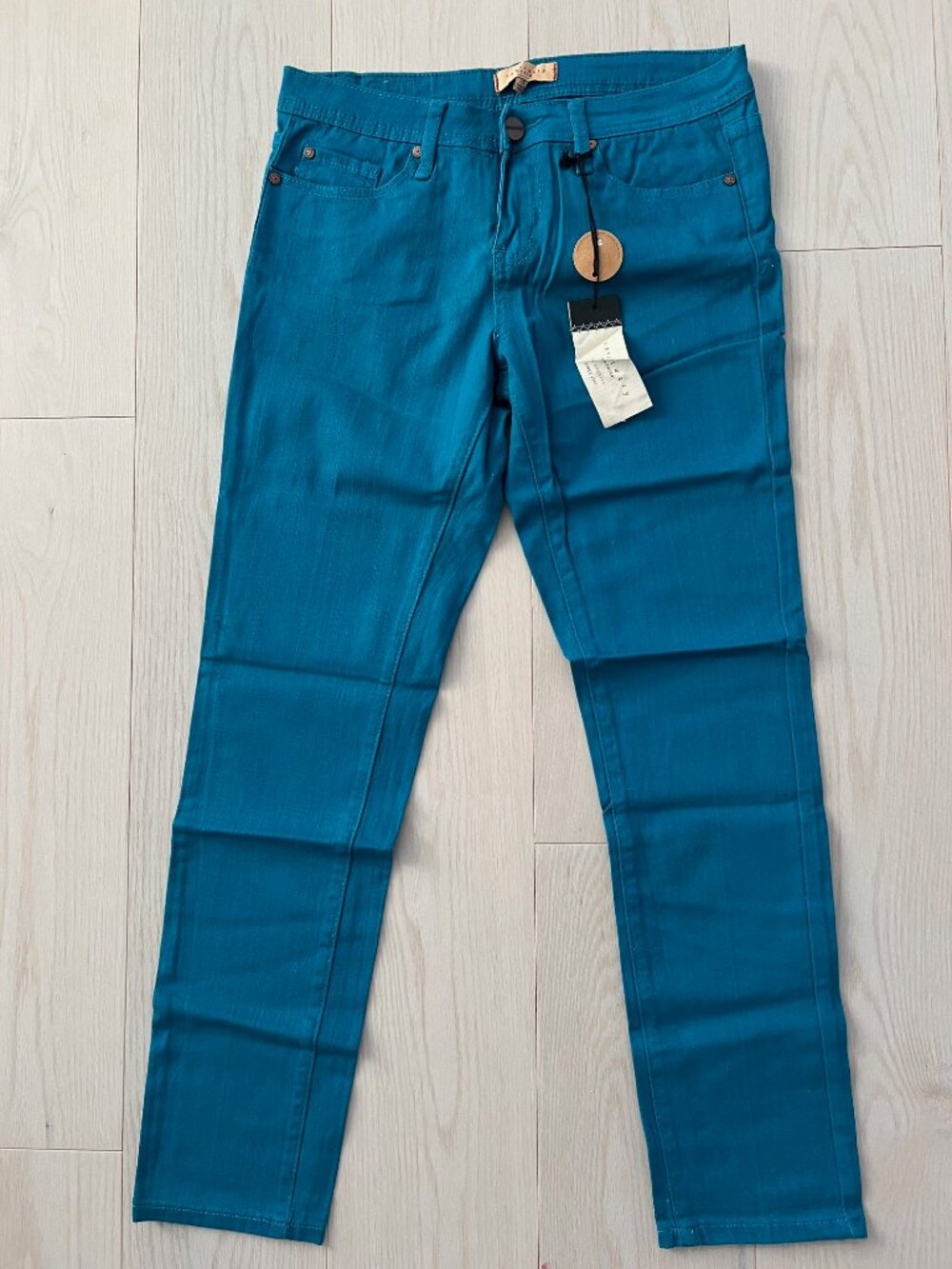 SANCTUARY CLOTHING Denim LOS ANGELES Teal JEANS Straight Leg ( 28 )